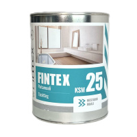 Интерьерная краска для влажных помещений KSM 25 FINTEX (КСМ 25) Финтекс 0,9л.