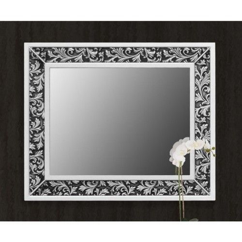 Зеркало Atoll Валенсия 100 NEW 885*740*25 bianco (черная патина)