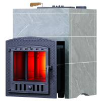 Печь для бани GFS Авангард 25П2 ЗК чугунная в облицовке Классика Талькохлорит 790/40