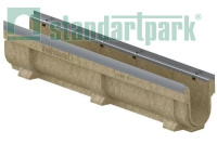 Лоток водоотводный полимербетонный CompoMax Drive DN100 h210 под решетку кл. Е600