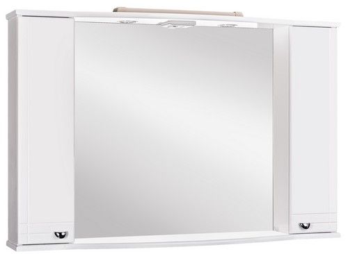 Зеркало со шкафом Домино элегант 105 с подсветкой