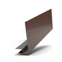 Планка карнизного свеса сложная 185х50х2000 (VALORI-20-Brown-0.5)