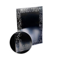 Зеркало LORANTO Мрамор 520х735 мм (структурный рисунок Уаиди, фацет 10 мм)