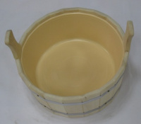 Шайка двуручная 9л с пластмассовой вставкой, Банный Эксперт