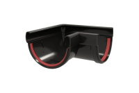 Желоб GL Дизайн 135/90 мм 3м ПВХ (Черный)