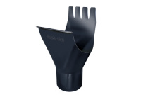 Воронка желоба GL PU 125/90 мм металлическая (RAL 7024)