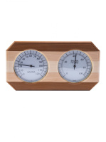 Термометр с гигрометром Банная станция Очки восьмиугольник, контраст, TH-22-C, 212F Банный Эксперт