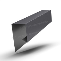 Планка завершающая сложная 30х25х3000 (VALORI-20-Grey-0.5)