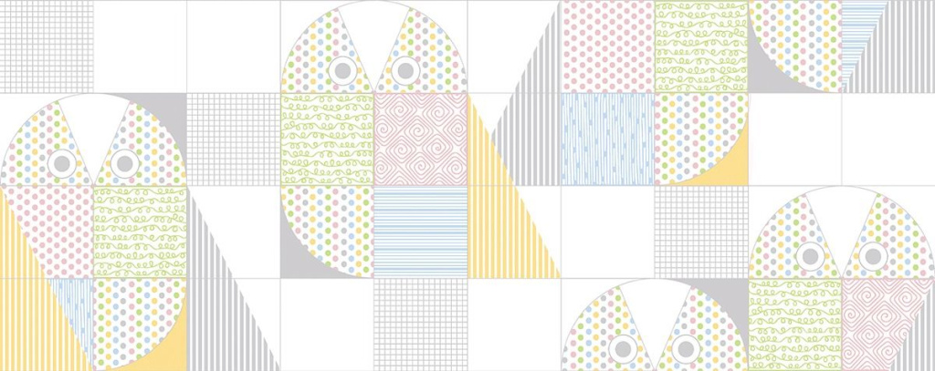 Плитка настенная Палитра 201x505 декор Букля