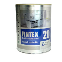 Износостойкая  краска FINTEX 20 (Финтекс 20) полуматовая для влажных помещений, 0,9л.
