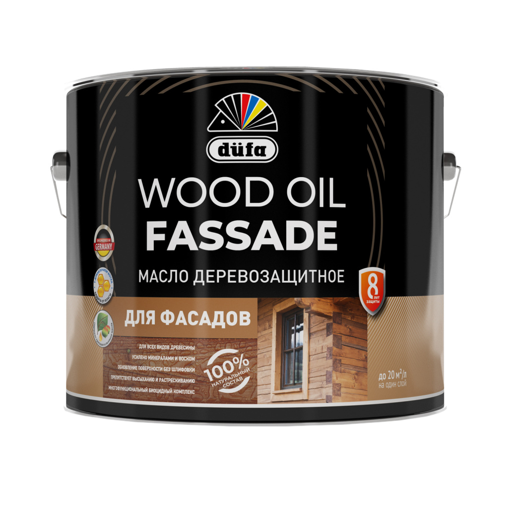 Dufa Масло Wood OIL Fassade белый  9л