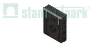 Пескоуловитель PolyMax Drive DN100 h614 на защелках с решетк. Щел. из высокопроч. чугуна кл.D400