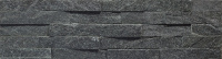 Плитка Кварцит черный 150*600*10-20мм (0.63м2) 7шт