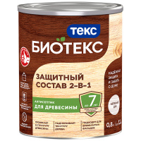 Состав защитный 2-в-1 Биотекс Беленый дуб 0,8л