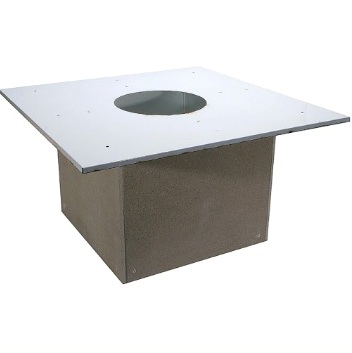 Разделка ОгнеупорOFF потолочная нержавеющая (430/0,5 мм), 500 ф210 (ППУ Н) составная