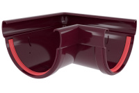 Желоб GL Дизайн 135/90 мм 3м ПВХ (Бордо)