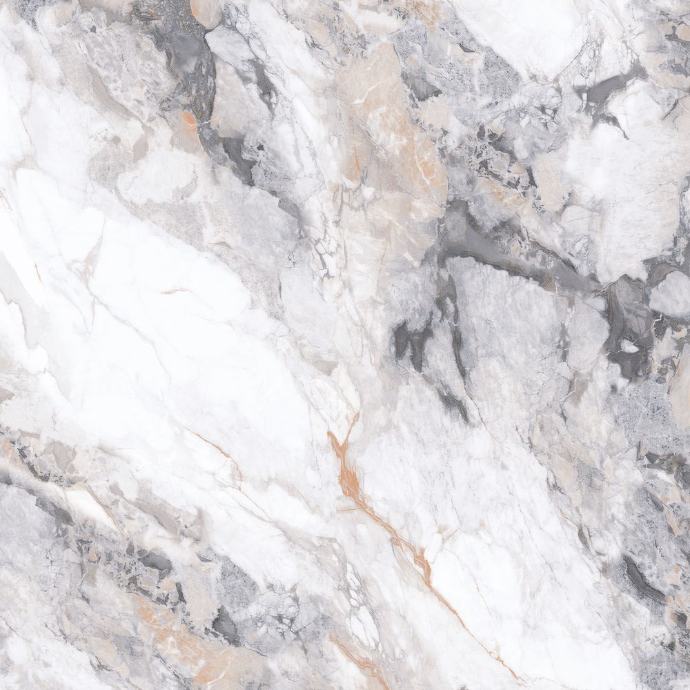 Керамогранит Lande 600x600 камень бело-коричнево-черный матовый L60307