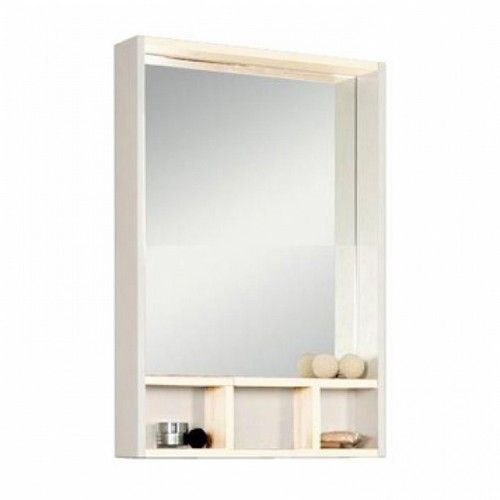 Зеркало со шкафом Акватон Йорк 60 Белый / Выбеленное дерево 1A170102YOAY0