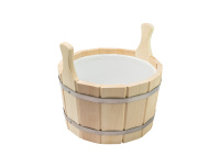 Шайка 12л с пластмассовой вставкой, Банный Эксперт