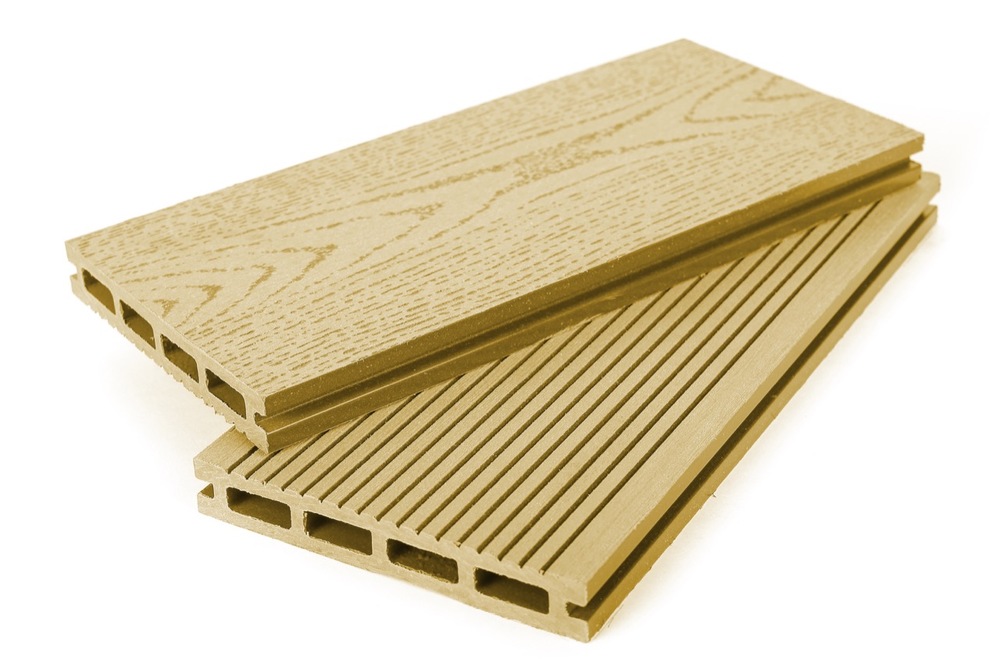 Террасная доска Grand Line 140мм вельвет и тиснение Золотой 4м (БШТ)