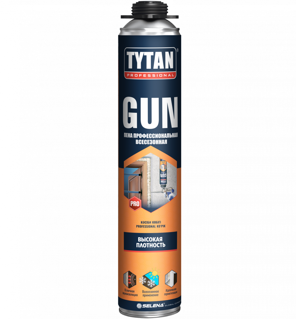Пена монтажная профессиональная GUN Tytan Professional 750 мл.