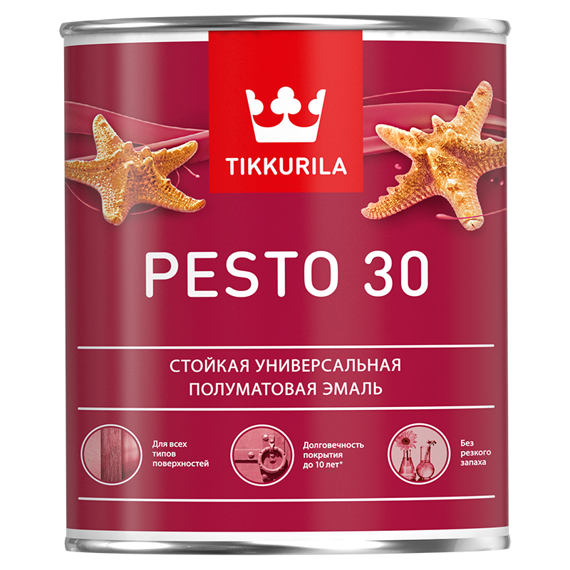 Краска EURO PESTO 30 C полуматовая 0,9л