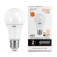 Светодиодная лампа Gauss A60 10W 880Lm 3000K E27 23210