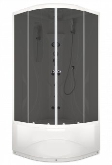 Душевая кабина Domani Spa Elegance V1.2 с электрикой, высокий поддон 900x900x2180 (тонир. стекла) DS01E99HAT10-V1.2