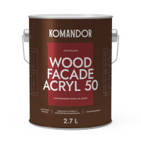 Краска по дереву для наружных и внутренних работ Wood Facade Acryl  50 полуглянцевая