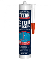 Герметик силиконовый санитарный нейтральный Стоп плесень прозрачный Tytan Professional 280 мл