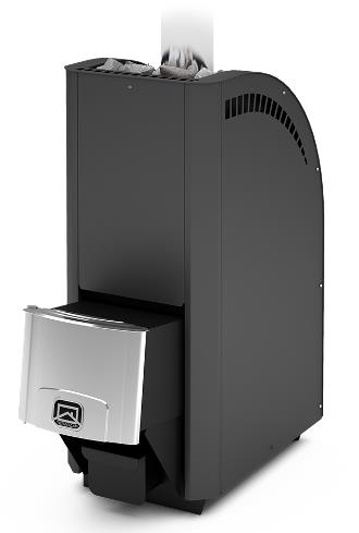 Печь для бани Теплодар Каскад-18 ЛП Панорама антрацит