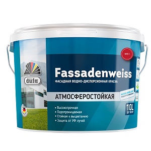 Dufa ВД краска FASSADENWEISS база 3  10л
