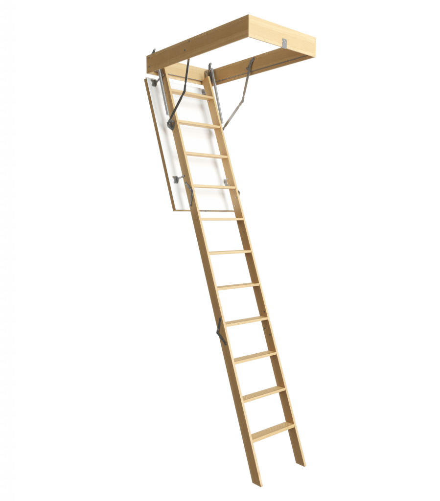Чердачная лестница Fakro LWS Plus (Plus) 60*120*280 (бежевая крышка, толщина с утеплением 36мм)