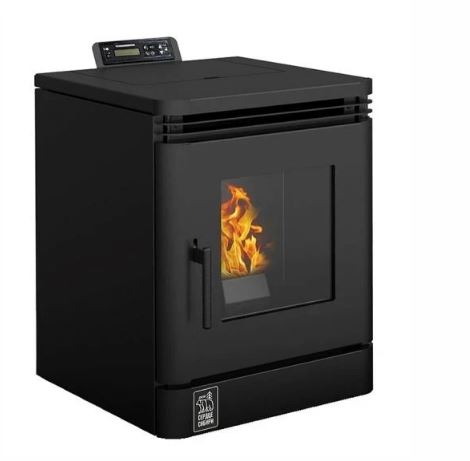 Камин ZOTA B6H22 black 6 кВт пеллетный воздухогрейный