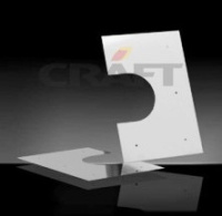 Разделка Craft потолочная декоративная нерж. (304/0,5 мм), 400*266, с отв. ф350, двухсоставная