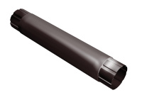 Труба соед круглая 1м GL PU 125/90 мм метал (RAL 3005)