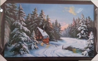 Картина "Зима" 60*100 см, Банный Эксперт