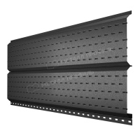 Софит МЕТАЛЛ ПРОФИЛЬ Lбрус-15х240 (VALORI-20-DarkGrey-0.5)