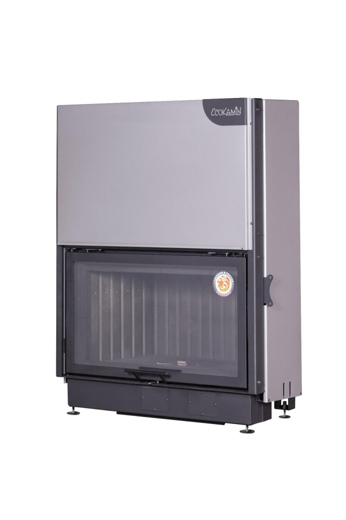 Топка каминная Вега 1000 KВ черный шамот патрубок ф250 ЭкоКамин