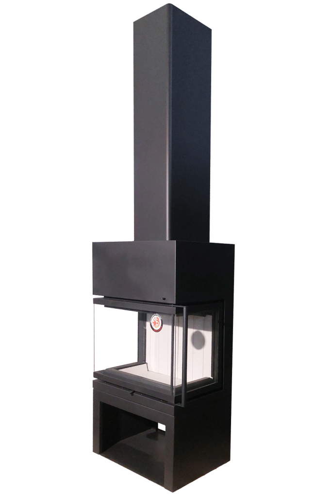 Камин Мадрид на дровнике ЭкоКамин