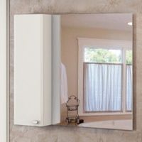 Неаполь-100 Зеркало-шкаф белый глянец Comforty