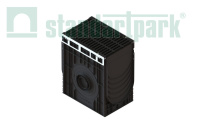 Пескоуловитель сборный PolyMax Drive DN300 H616 с чугунной щелевой решеткой D400 (к-т)
