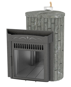 Печь для бани Ферингер Ламель Мини Экран закр.каменка Талькохлорит наборный #