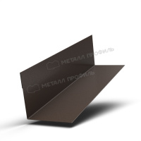 Планка угла внутреннего 75х75х3000 (VALORI-20-DarkBrown-0.5)