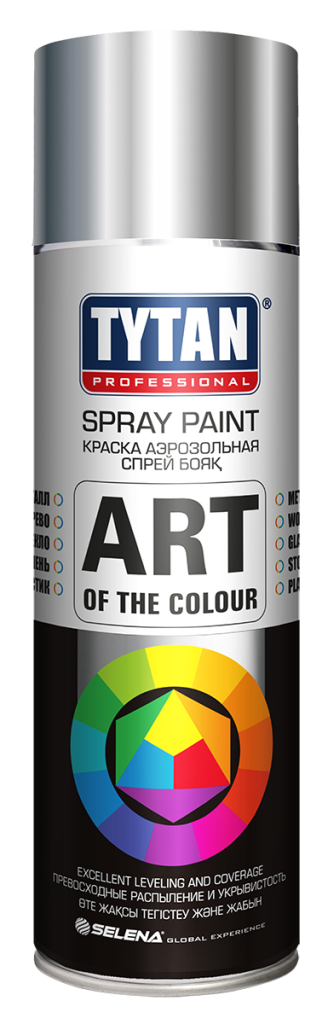 Краска аэрозольная хром Tytan Professional 400 мл