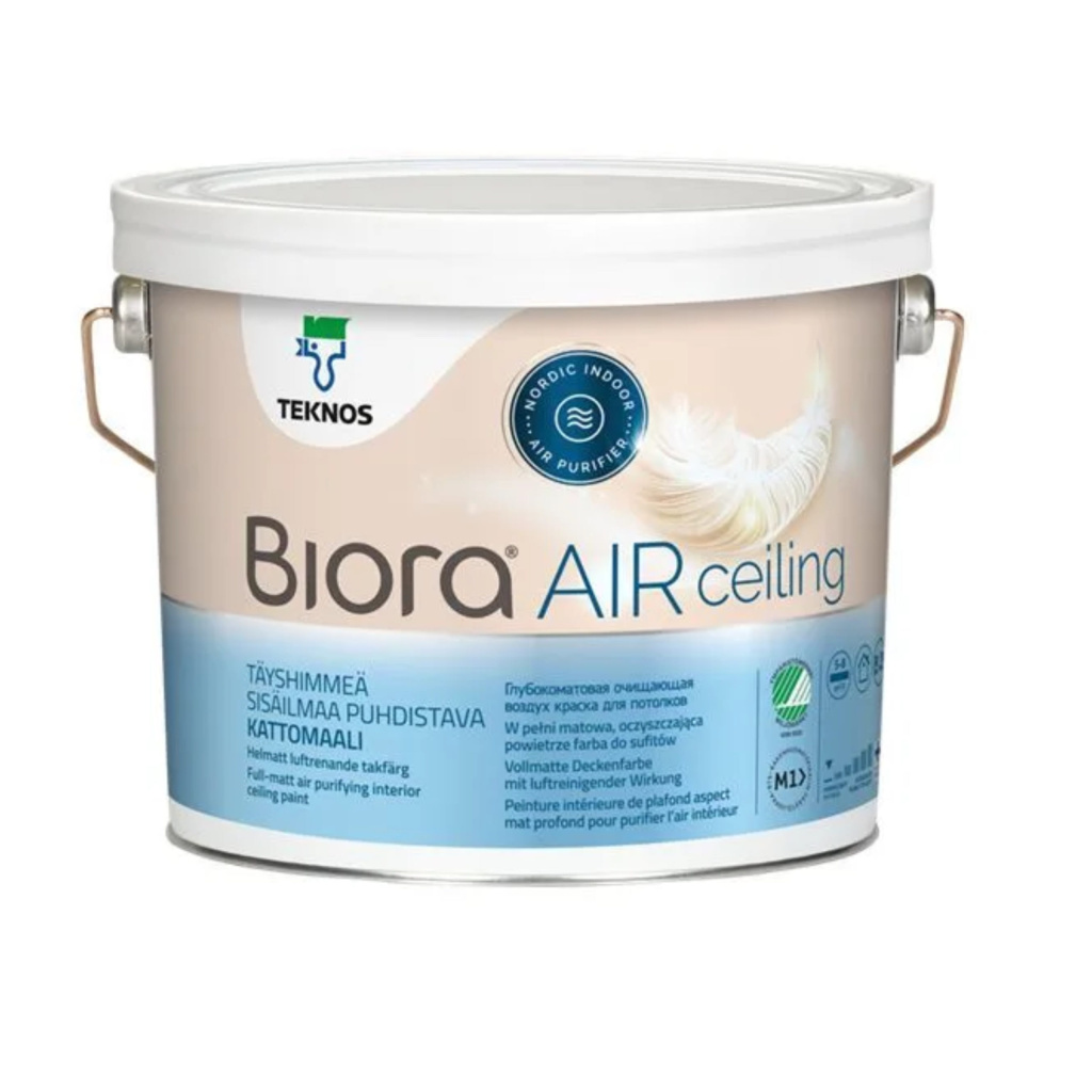 Краска для  стен и потолков  Biora Air Ceiling глубокоматовая