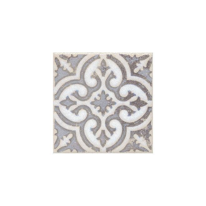 Вставка Амальфи орнамент 99x99 коричневая STG\A408\1266