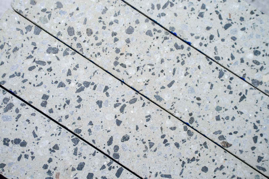 Тротуарная плитка Готика Granite FINO, Грис-Парга, Квадрат, 150х150х100 мм