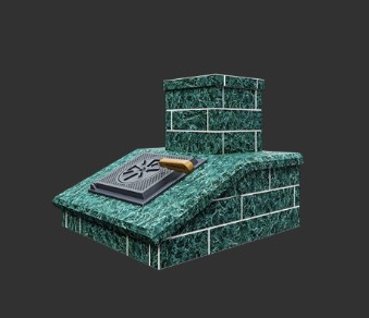 Облицовка на трубу GFS 25/25ЗК/30ЗК 130х290 Змеевик Кирпич