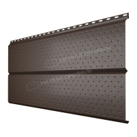 Софит МЕТАЛЛ ПРОФИЛЬ Lбрус-XL-14х335 (VALORI-20-DarkBrown-0.5)
